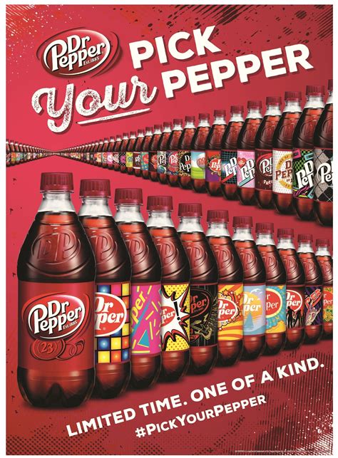 Dr Pepper Launching Unique Label Designs On 20 Oz Bottles This Summer