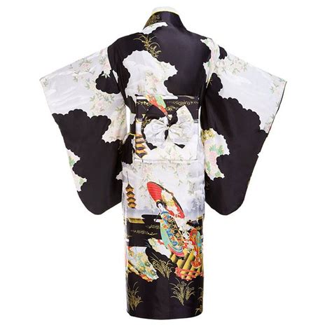 2021 Women Lady Japanese Tradition Yukata Kimono Obi Flower Vintage Evening Dress Cosplay