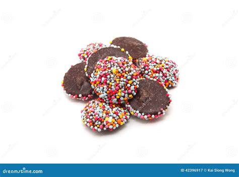 Chocolate With Colorful Sprinkles Stock Photo Image 42396917
