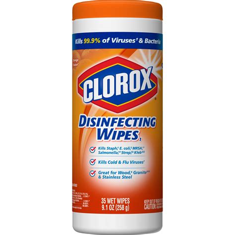 clorox disinfecting wipes orange fusion 35 count