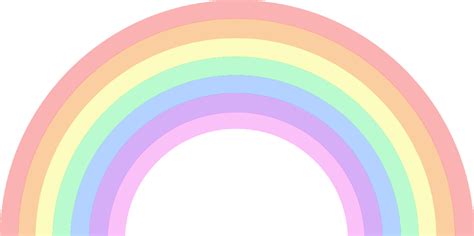 Pastel Rainbow Clip Art Pastel Colour Rainbow Png Transparent Png