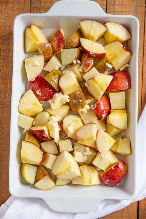 Honey Roasted Apples And Potatoes Before Cooking Roasted Red Potatoes