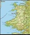 País de Gales | Mapas Geográficos do País de Gales | Wales map, Wales ...