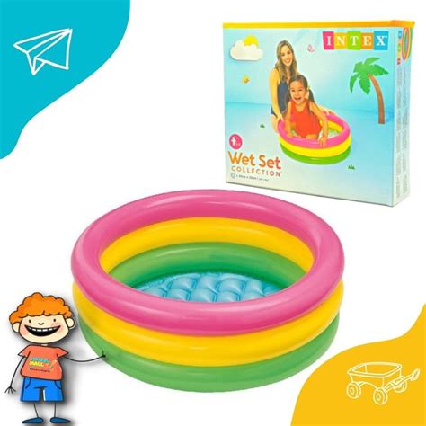 Inflatable Intex Wet Set Kids Pool 24 X 85 Inch School Mall