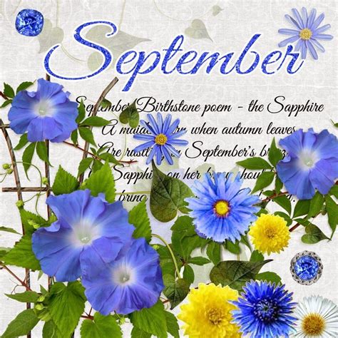 September Birthstone Color Flower And More September Birthday Symbols