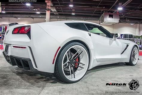 Progressive Auto Sports 2014 Corvette C7 Wide Body Nutek Forged Wheels
