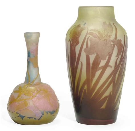 Two Emile GallÉ Cameo Glass Vases Circa 1900 Christie S