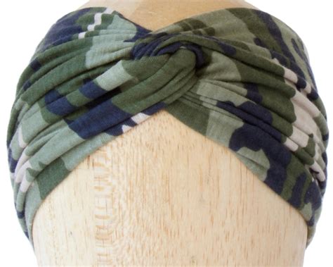 Camo Headband Women Camo Headwrap Army Style Camouflage Turban Etsy