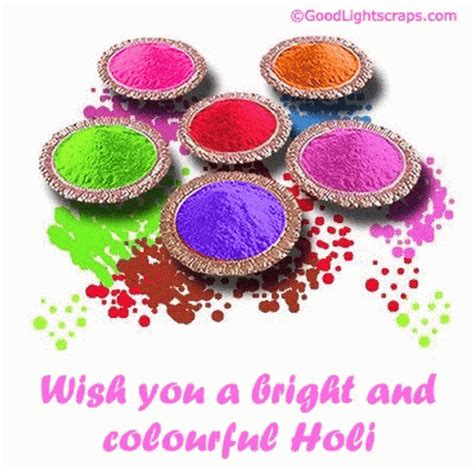Happy Holi Colorful Foods Greeting 