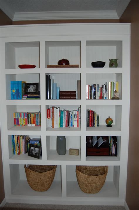 My amazing husband also designed and built this built-in bookcase for our office. | Built in 