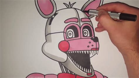 How To Draw Funtime Foxy From Sister Location Step By Step Youtube