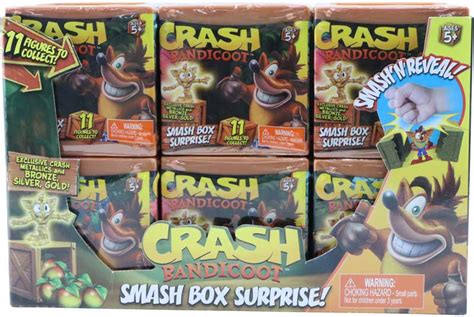 crash bandicoot smash box surprise figure assorted wholesale