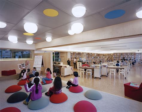 Fun Cushions School Library Design Elementary School Library