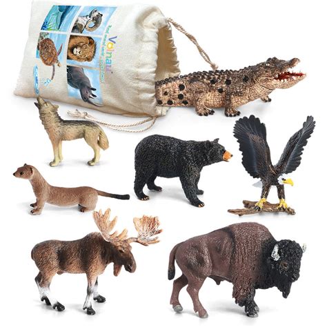 Volnau 13 Pcs Africa Animals Animal Figurines Toys Figures For Kids