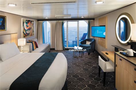 My room was right at the end of a hallway, at the very front of the ship — or starboard forward, as they say in ship lingo. Symphony of the Seas Junior Suite Stateroom