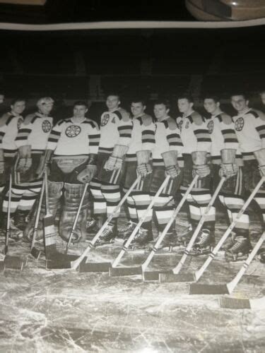 1948 49 Boston Bruins Nhl Hockey Photo Frank Brimsek Braves Celtics