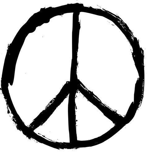 4 Grunge Peace Symbol Png Transparent