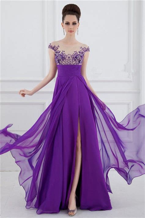 pin on purple prom dress