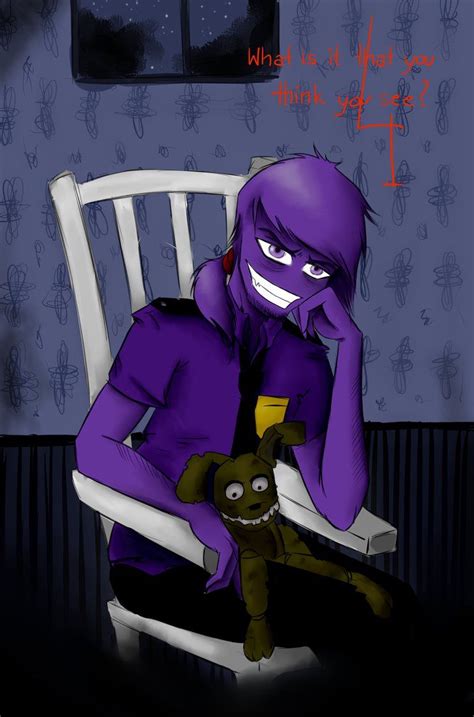 What Is It That You Think You See Fnaf 4 Trailer Purple Guy Anime Fnaf