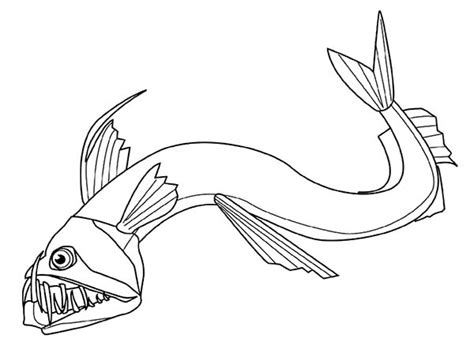Angler Fish Coloring Page At Free Printable