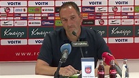 Pressekonferenz mit Frank Schmidt vor dem Relegations-Rückspiel gegen ...