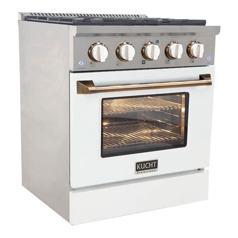 Kucht Professional 30 Stainless Steel Natural Gas Range In Goldwhite