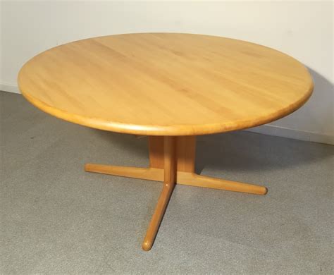 Round Wooden Table By Gudme Møbelfabrik 1960s 130193