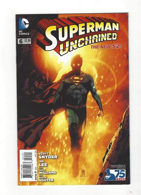 Superman Unchained 6 Dc Comics New 52 Andrea Sorrentino Variant Nm