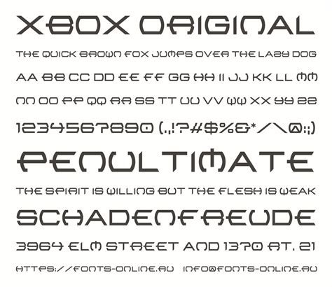 Xbox Original Font