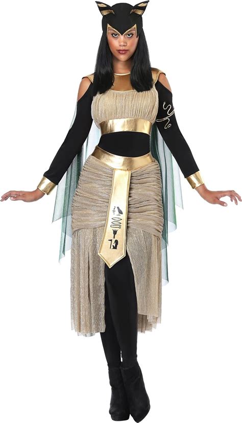 Womens Egyptian Goddess Bastet Costume Sexy Egyptian Costume For Women Amazonca Clothing