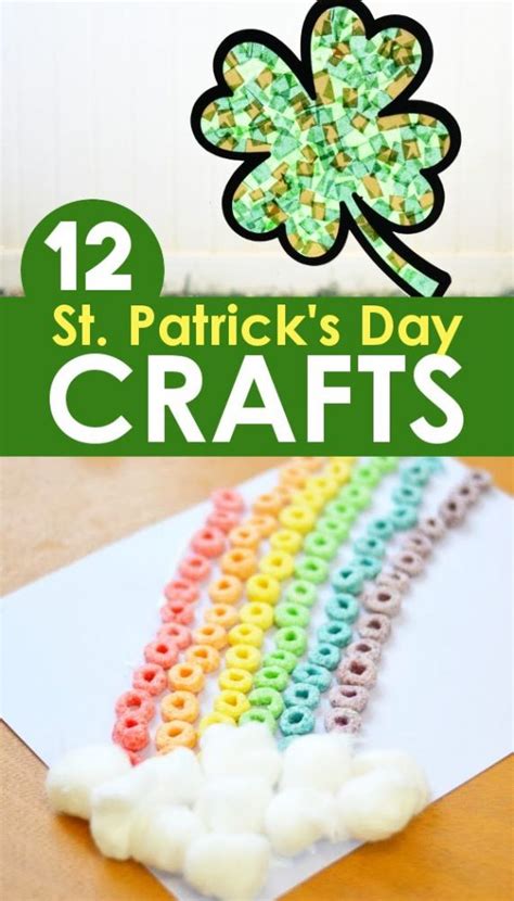 Patrick's day craft ideas that you can do with kids during this fun holiday. 12 Toddler St. Patrick's Day Crafts - Free downloads and more!