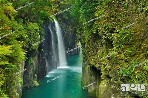 The Takachiho Gorge Takachiho Kyo On The Island Of Kyushu