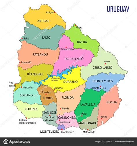 Alta Mapa Político Detallado Uruguay Con Las Regiones Sus Sexiz Pix