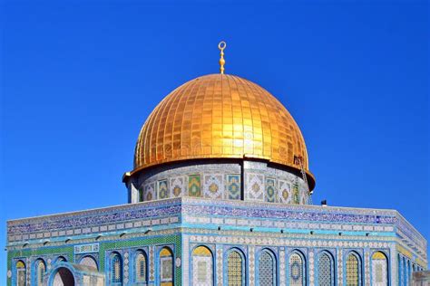 Jerusalem Israel October 20 2013 Golden Dome Of The Rock On The