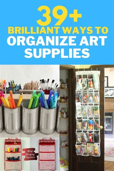 39 Brilliant Ways To Organize Your Art Supplies
