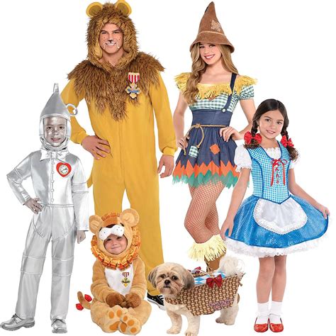 Adult Dorothy And Cowardly Lion One Piece Couples Costumes The Wizard Of Oz Party City
