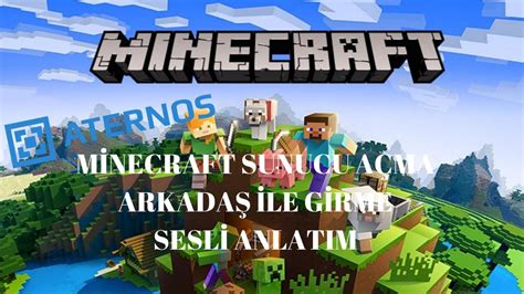 Mİnecraft Sunucu AÇma Ve ArkadaŞ İle Oynama Aternosorg Tek Tikla