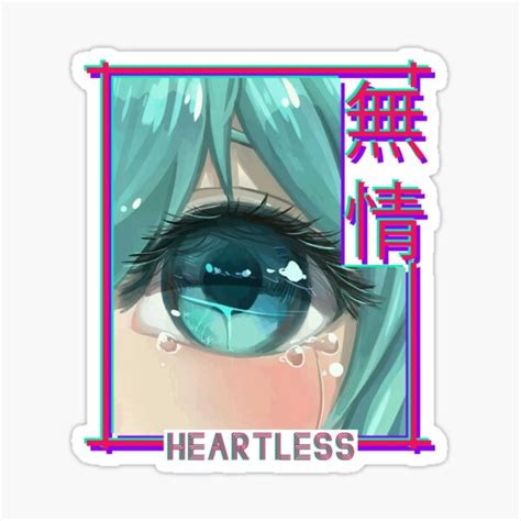 Crying Eye Anime Aesthetic Vaporwave Sticker For Sale By Roxy7922