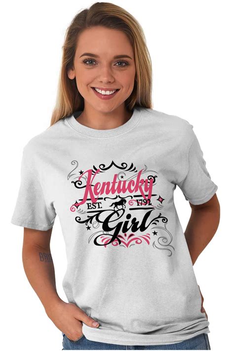 Kentucky Fancy Feminine Filagree Womens Graphic T Shirt Tees Brisco Brands