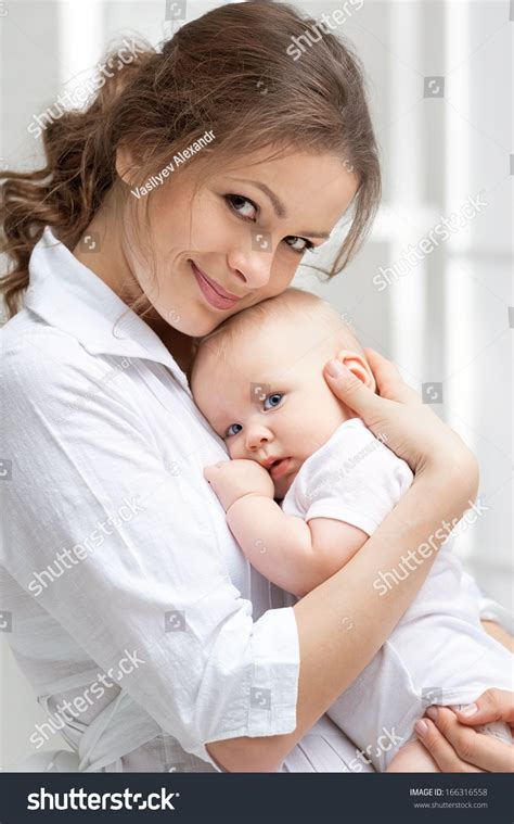 Portrait Of Happy Mother And Baby Stock Photo 166316558 Shutterstock