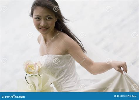 Asian Bride 19 Stock Image Image Of Outdoor Wedding Pose 221973