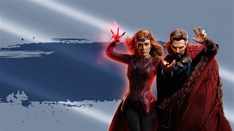 1280x720 Doctor Strange And Wanda Vision In The Multiverse Of Madness