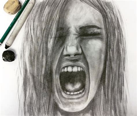 Screaming Face Sketch At Explore Collection Of Screaming Face Sketch