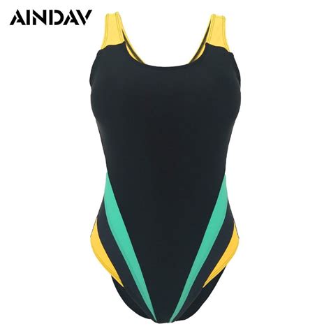 S 5xl Athlete Patchwork One Piece Swimsuit Sexy Women Sport Swimwear Triangular Bathing Suit