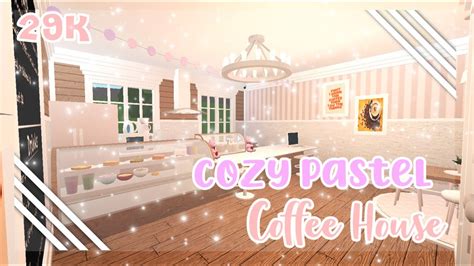Cozy Pastel Coffee House☕️ Roblox Bloxburg Speedbuild Youtube