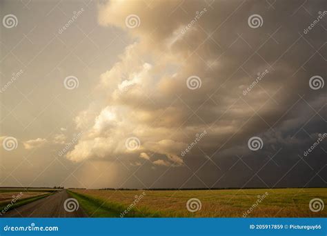 Prairie Storm Clouds Sunset Stock Image Image Of Manitoba Danger