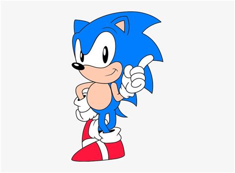 Classic Sonic Classic Sonic The Hedgehog Pose Transparent Png