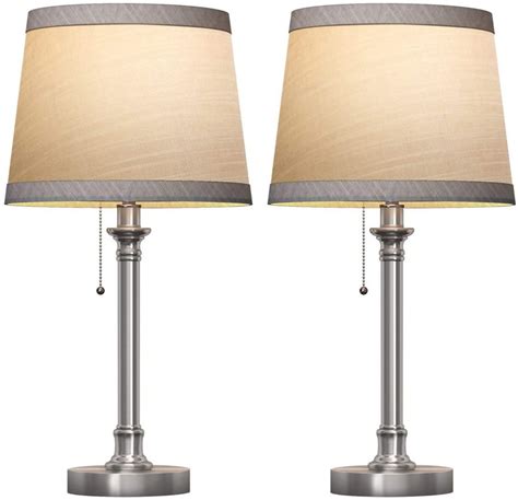 oneach modern table lamp set of 2 for bedroom living room bedside night stand lamp small desk