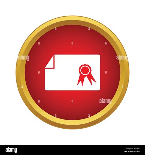 Diploma Icon Simple Style Stock Vector Image And Art Alamy