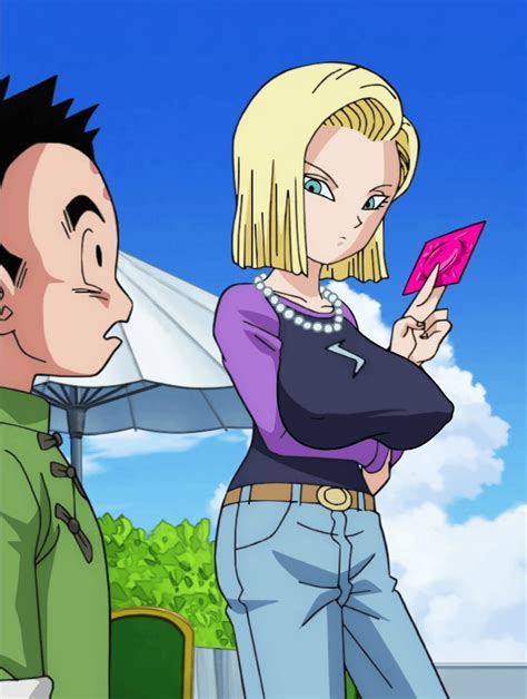 rule 34 1girls alternate version available android 18 animated blonde hair blue eyes cameltoe